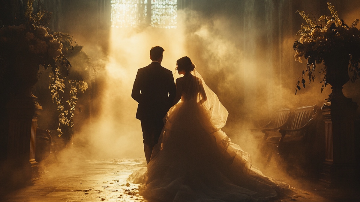 Eine Hochzeit. (KI-generiert)