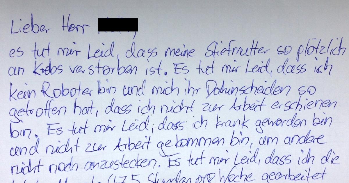 Ein Bild von einem Kündigungsbrief.