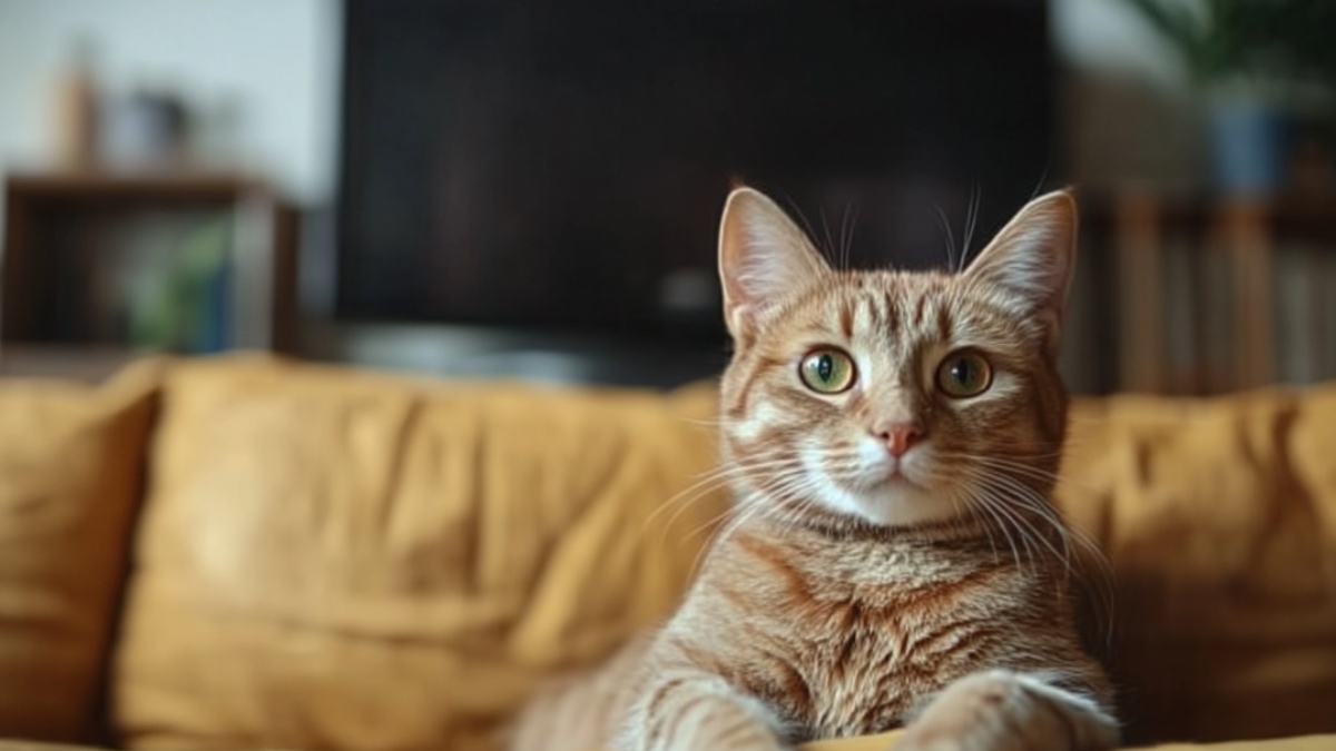 Eine Katze. (KI-generiert)