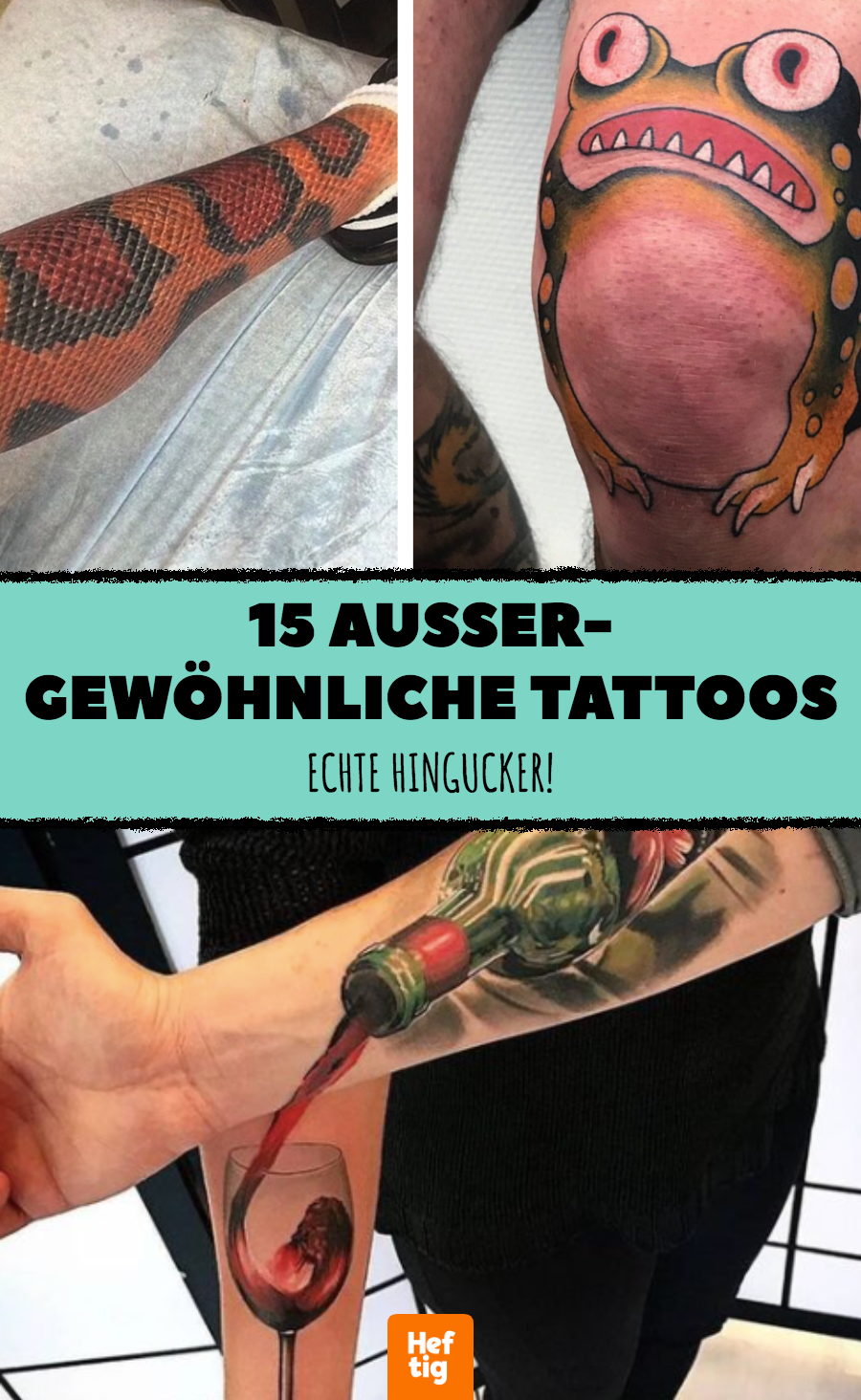 Tattoo-Fails: 14 gewagte Tattoos, die ins Auge springen