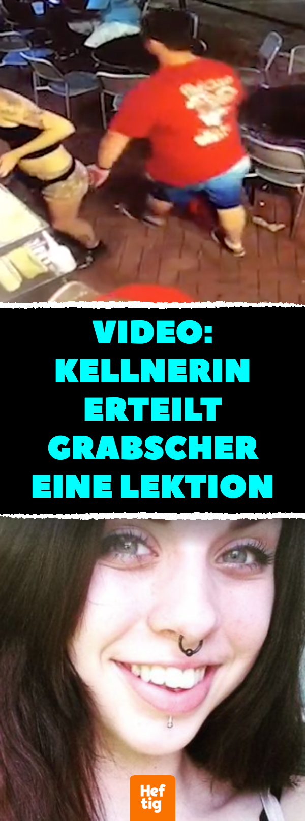 Video: Kellnerin erteilt Grabscher eine Lektion