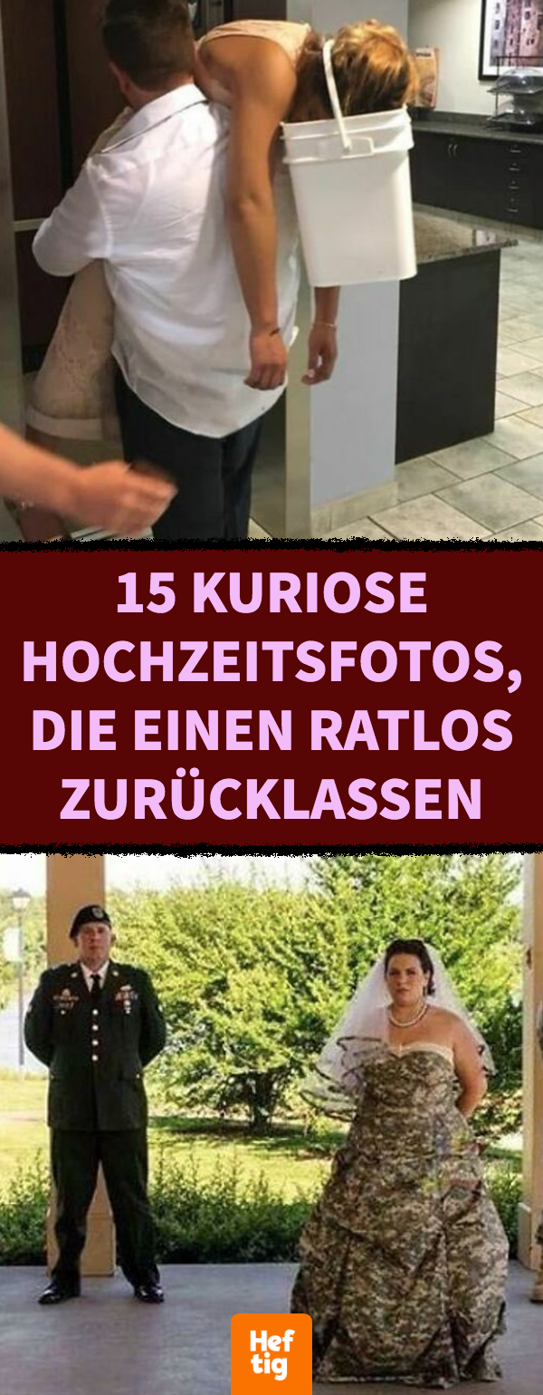 15 kuriose Hochzeitsfotos, die einen ratlos zurücklassen