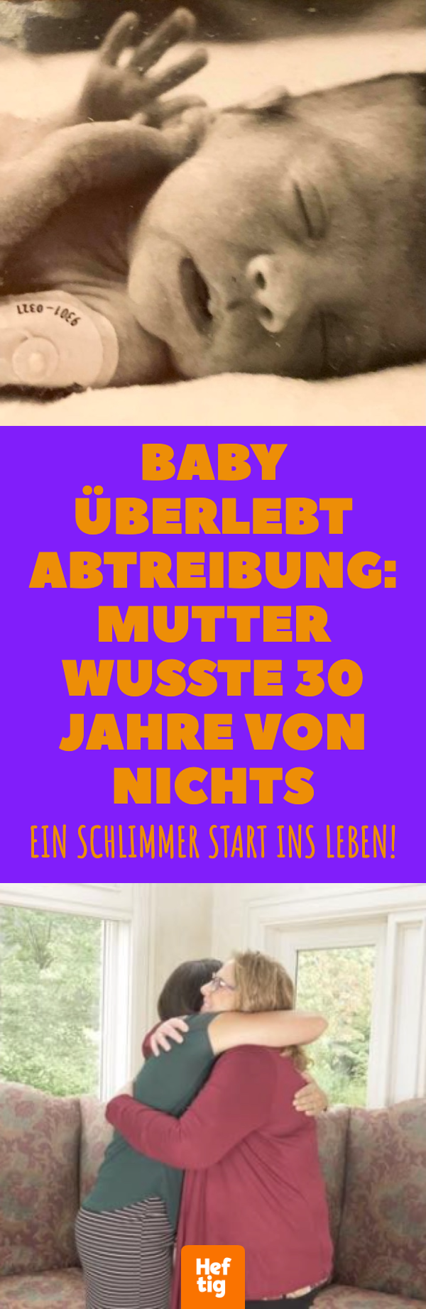 Ungeborenes Baby überlebt eigene Abtreibung