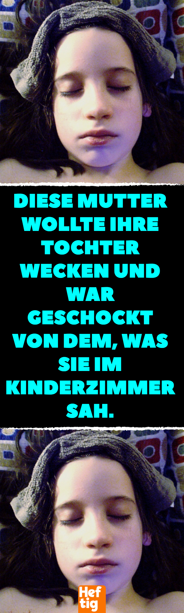 Mädchen bekommt Hitzschlag im Kinderzimmer und Mutter warnt.