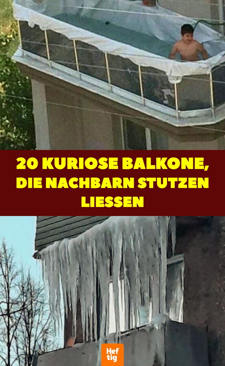 14 kuriose Balkone, die Nachbarn stutzen ließen