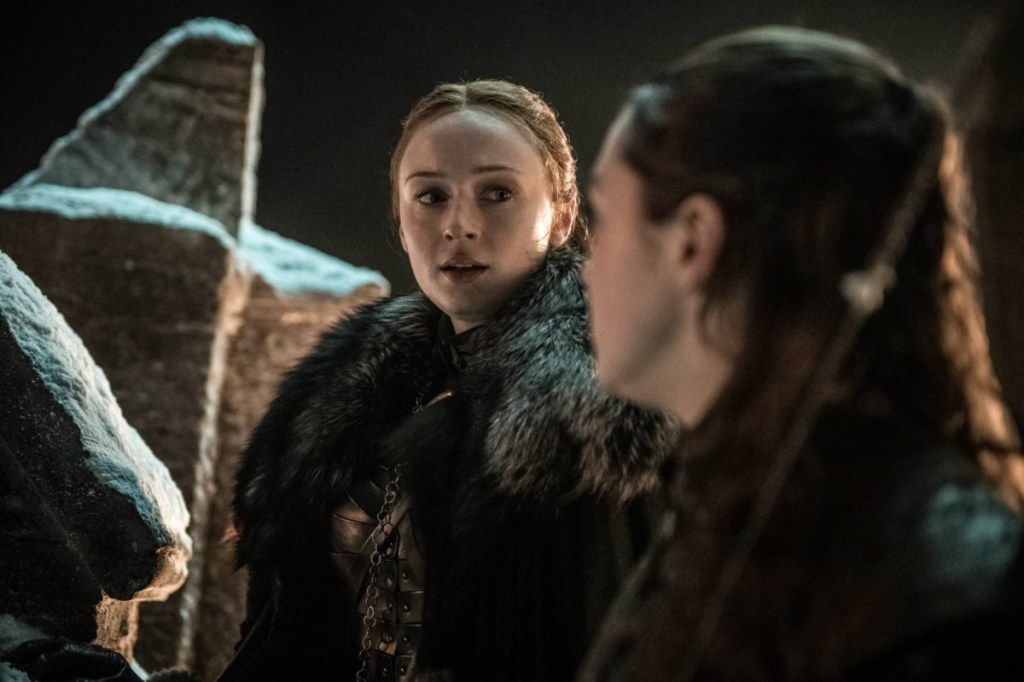 Sophie Turner und Maisie Williams in der Serie 'Game Of Thrones'.