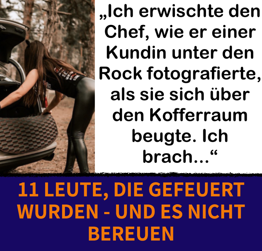 11 Leute, die froh sind, dass sie gekündigt wurden