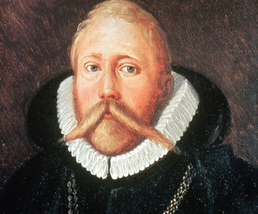 Ein Porträt des dänischen Adligen Tycho Brahe.