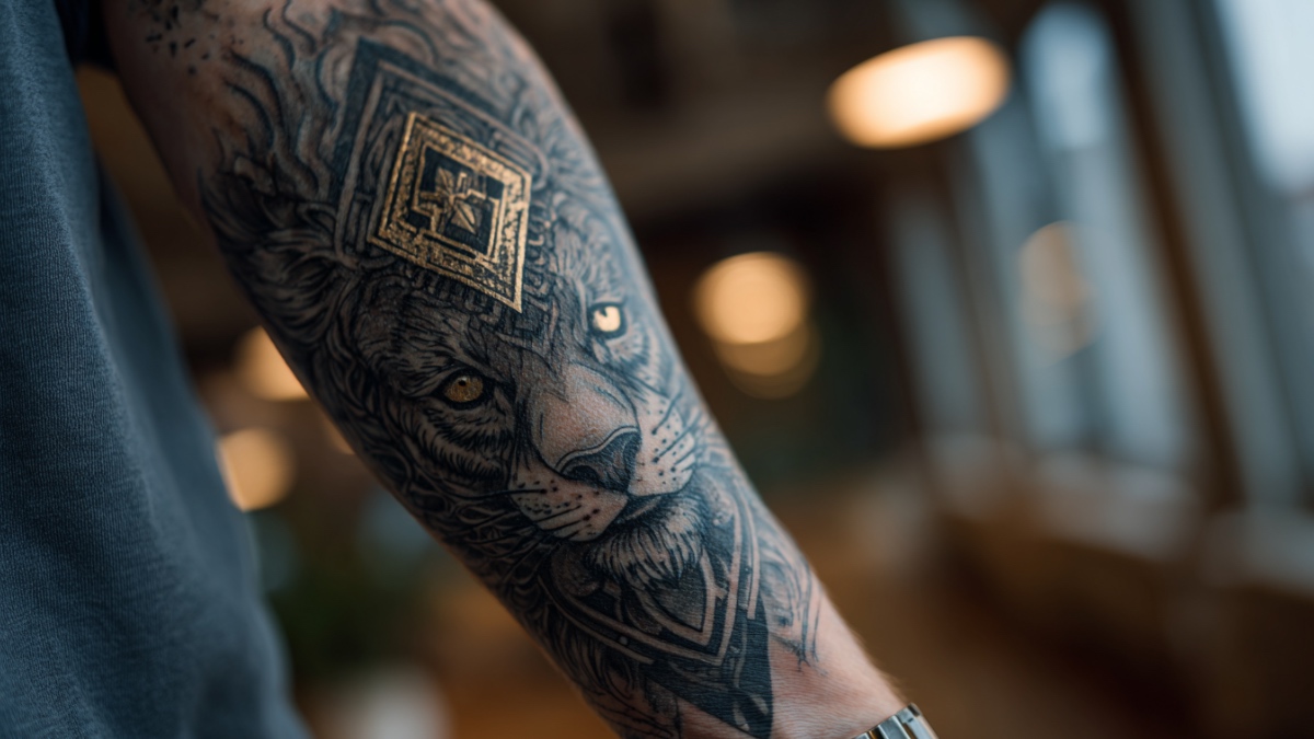 Ein Tattoo. (KI-generiert)