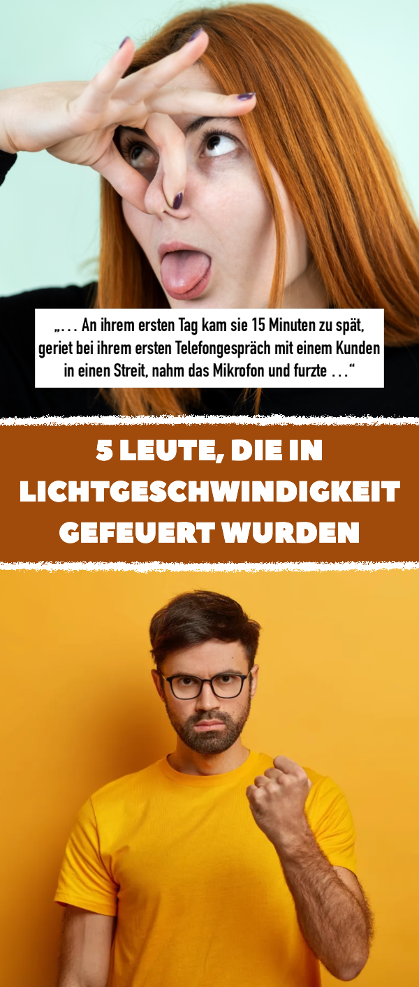 5 Leute, die in Lichtgeschwindigkeit gefeuert wurden