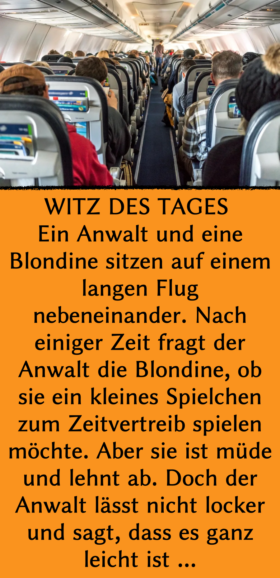 Witz des Tages: Blasierter Anwalt hält Blondine für blöd