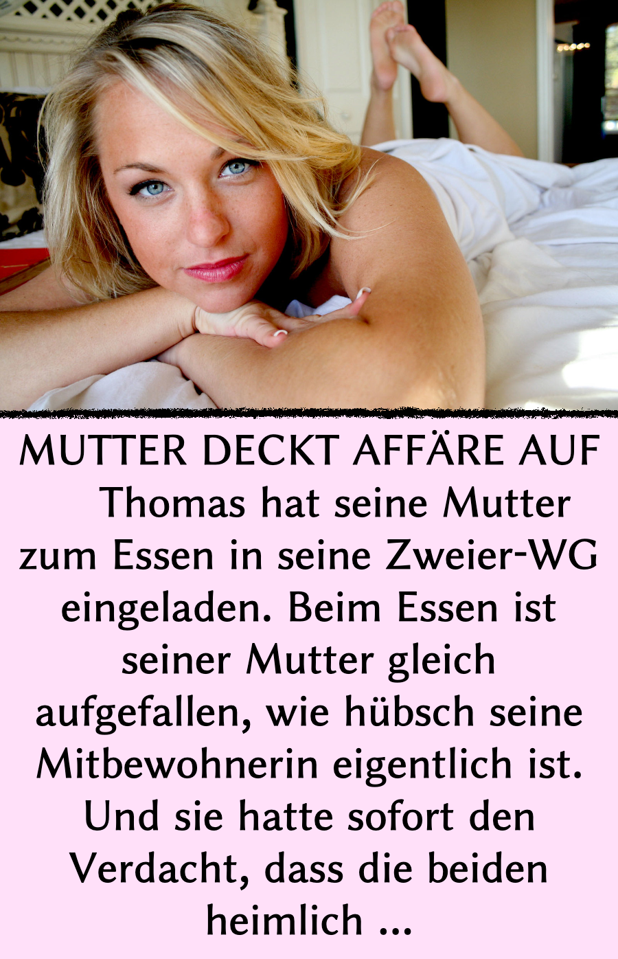 Mutter deckt Affäre auf