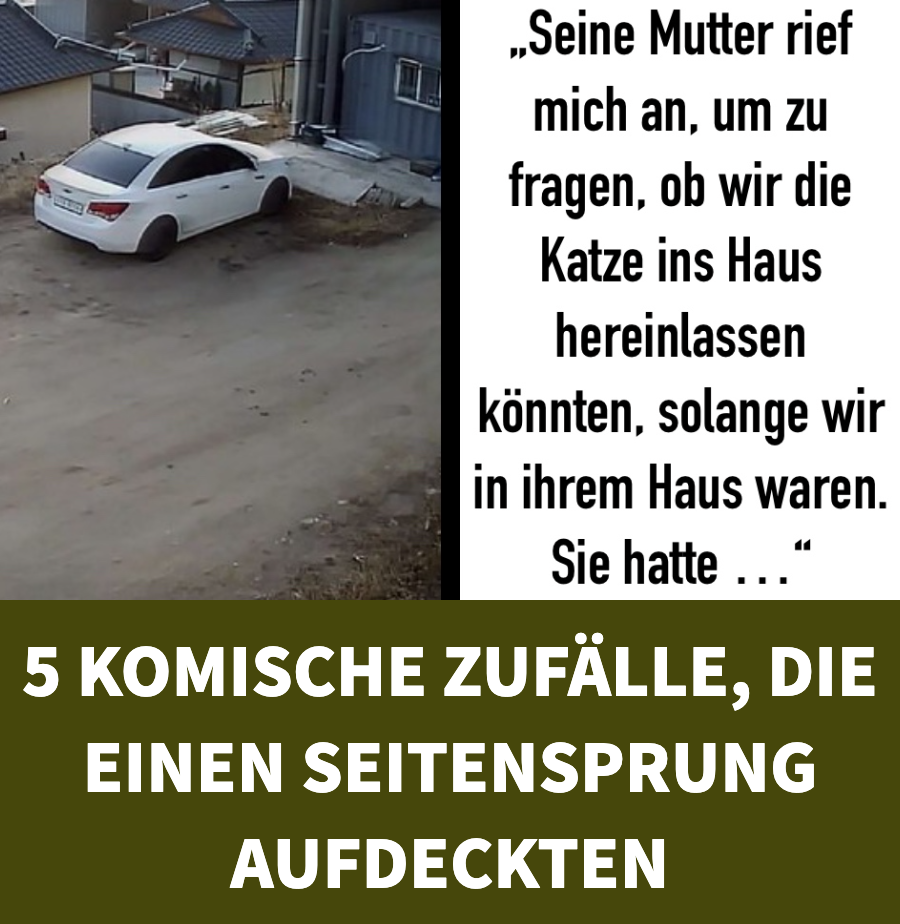 5 verrückte Zufälle, die Fremdgeher entlarvten