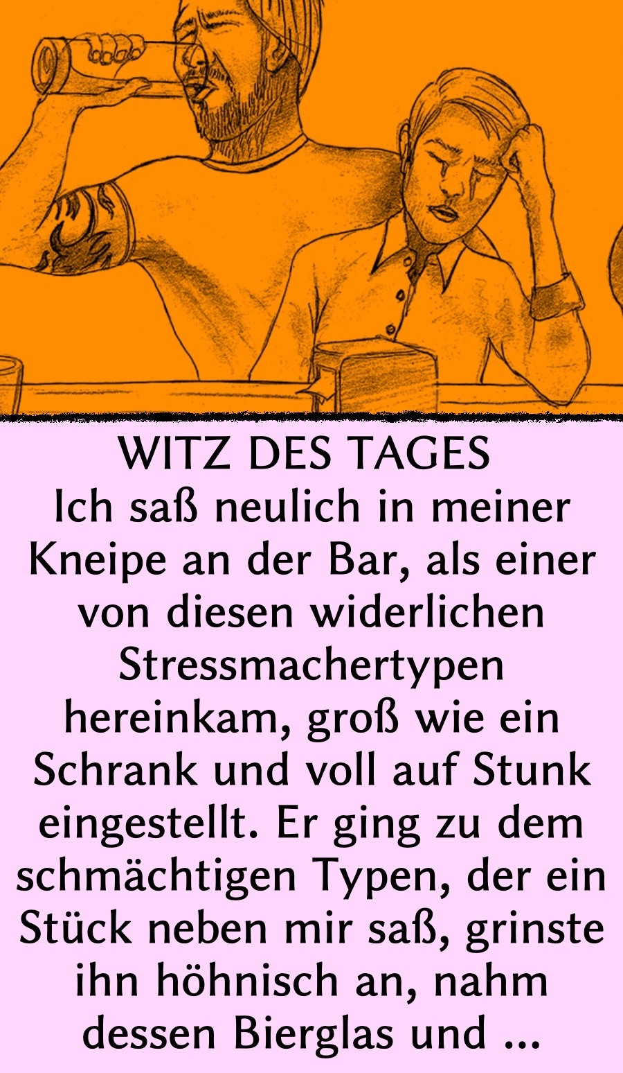 Witz des Tages: Stressmacher kassiert Quittung