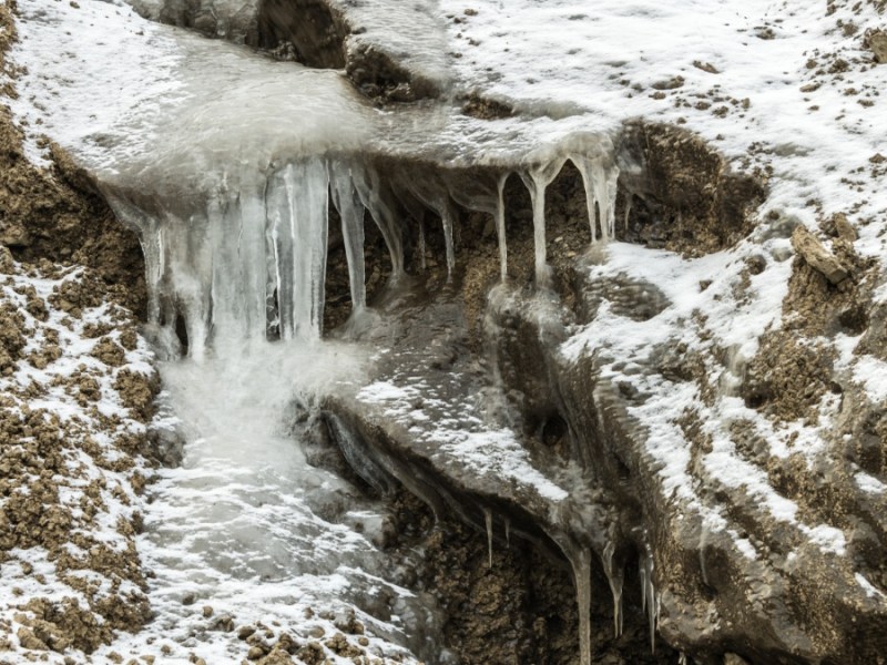 Ein Bild von einem Permafrostboden.