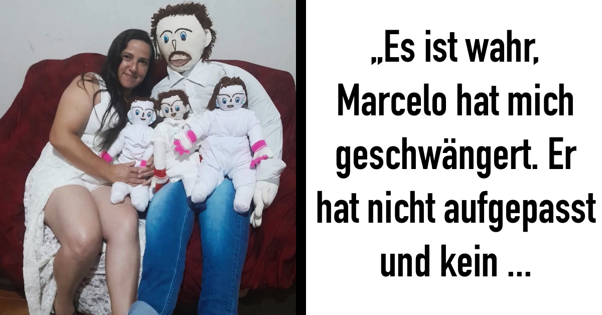 Frau „heiratet“ Puppe und hat mir ihr „Nachwuchs“ Heftig